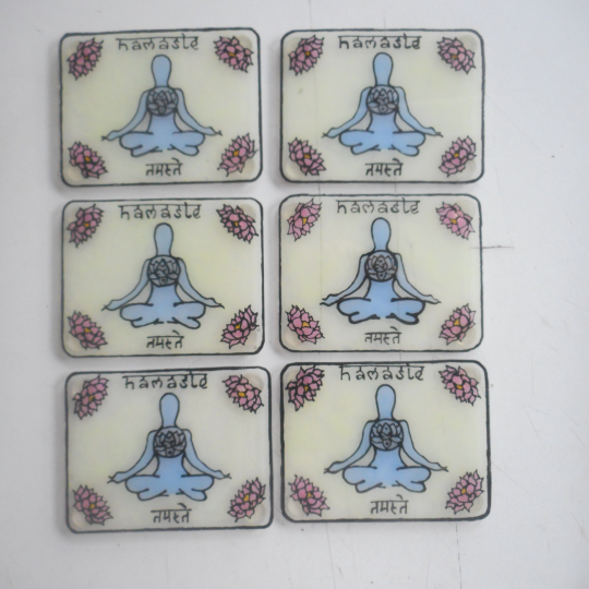 Namaste Coaster set of 6.JPG