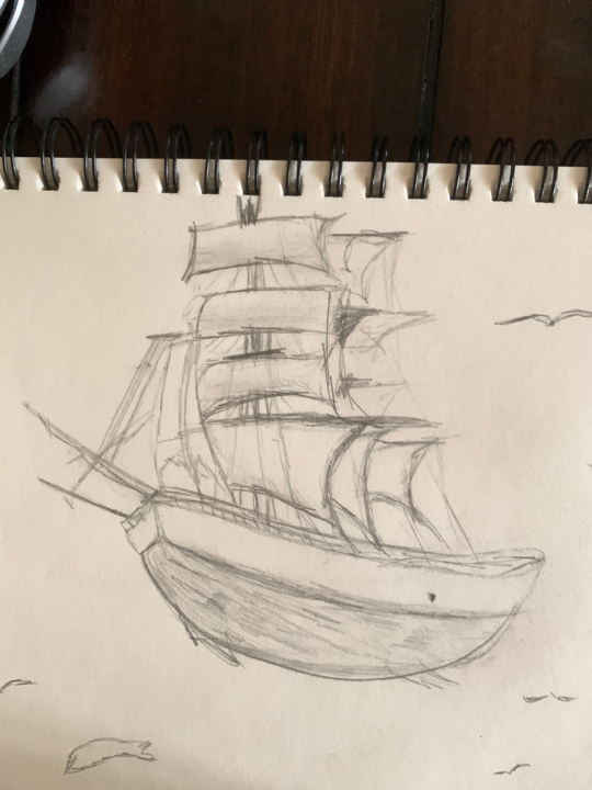 Quick sketch of a flying ship