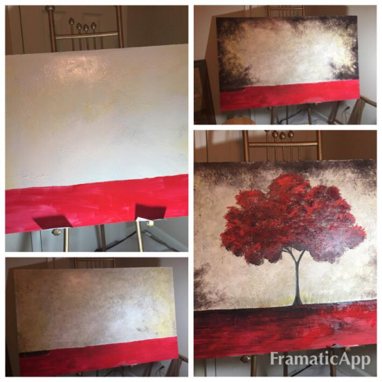 Red Tree Painting - 1