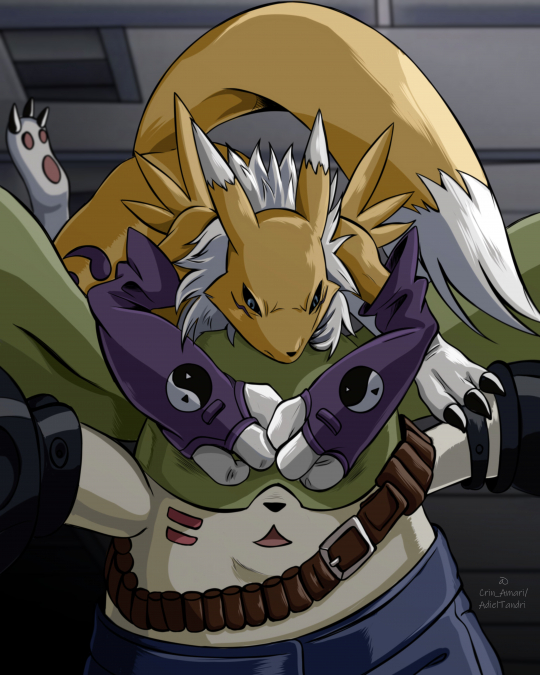 Renamon VS Gargomon.png