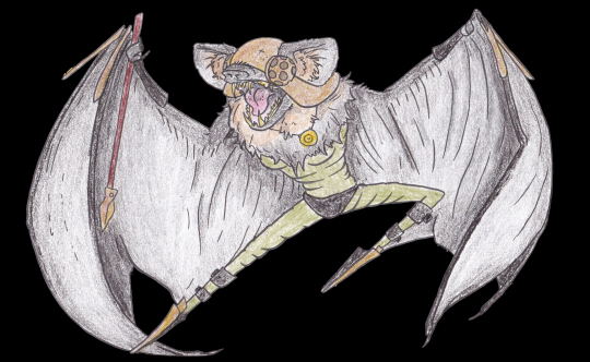 "Shrieking Sounds" the Bat Woman