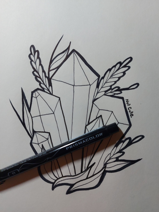 Crystal colouring page