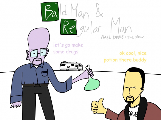 Bald Man & Regular Man