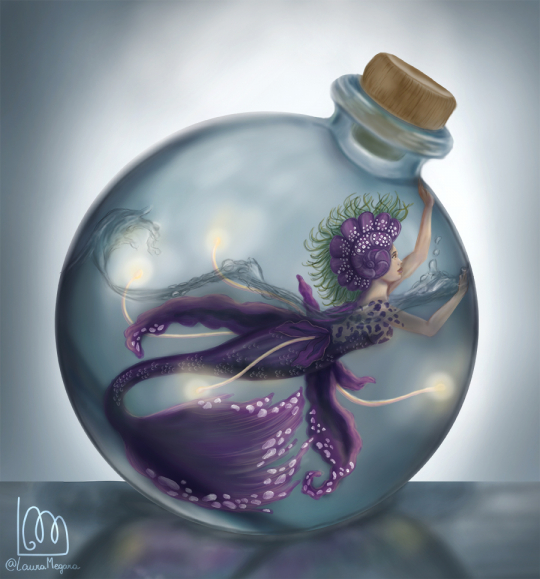 Mermaid in a bottle