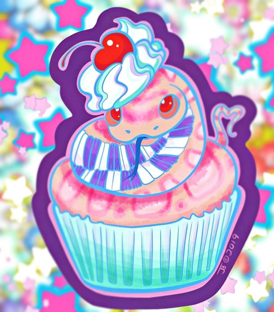 Snek Cupcake