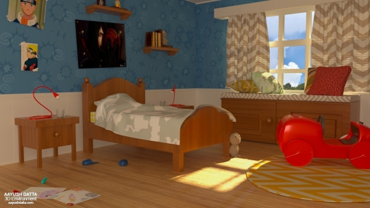 My new kids Room 3D render
