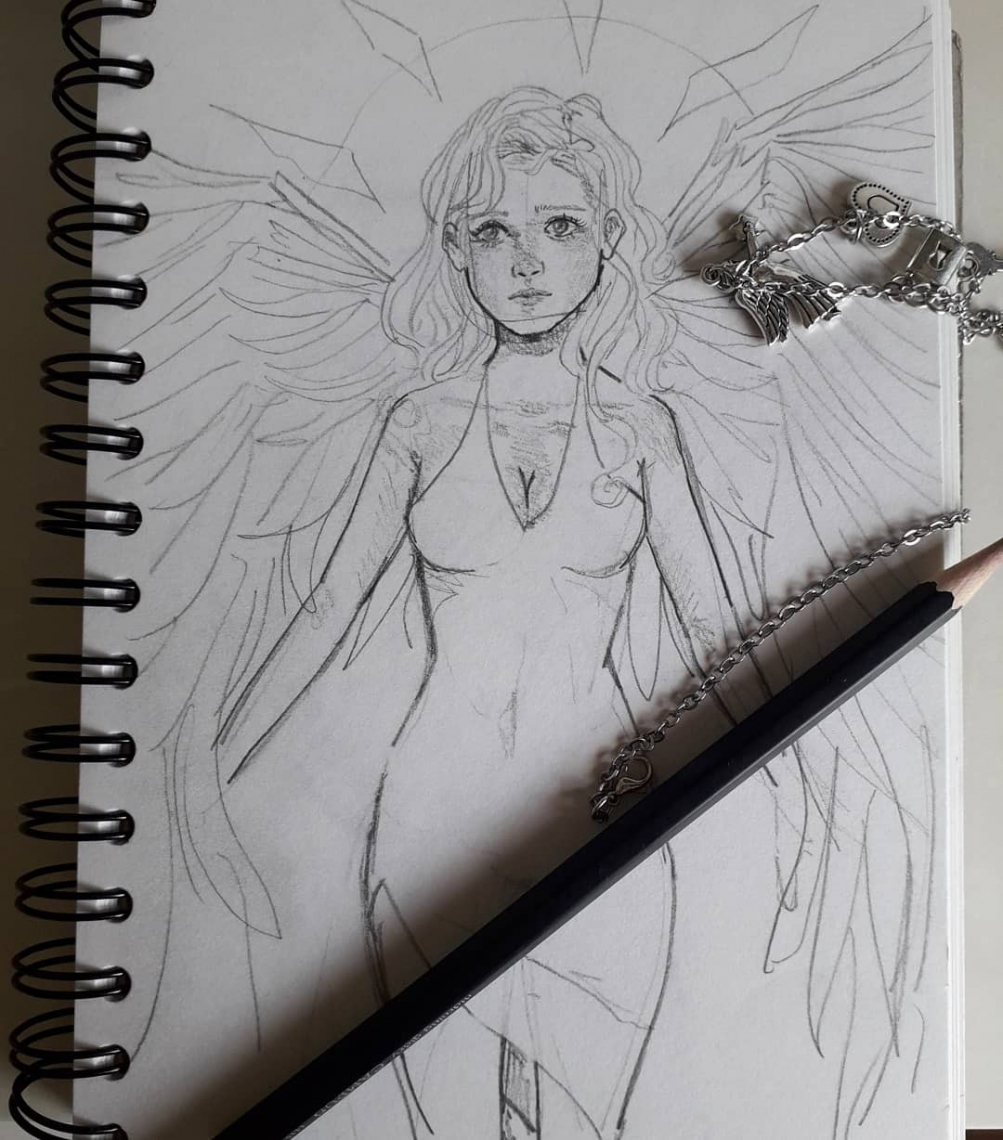 An angel doodle