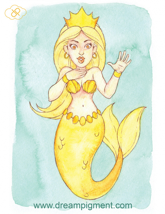 Golden Mermaid - MerMay 2018