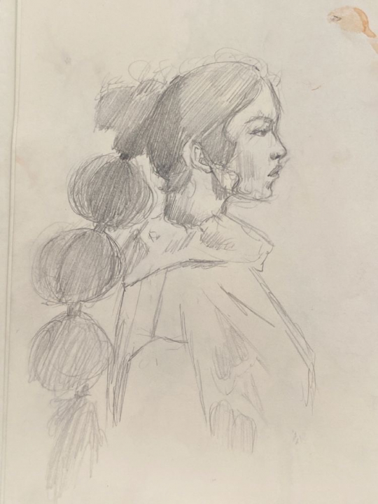 Woman sketch- by Sadat khan