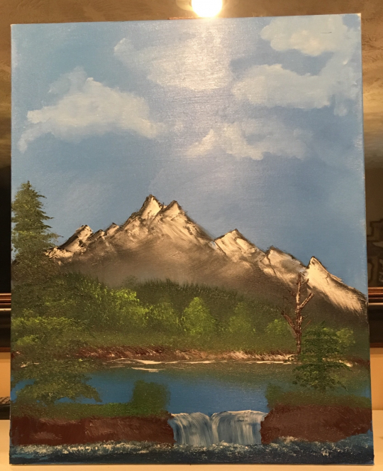First Canvas Painting