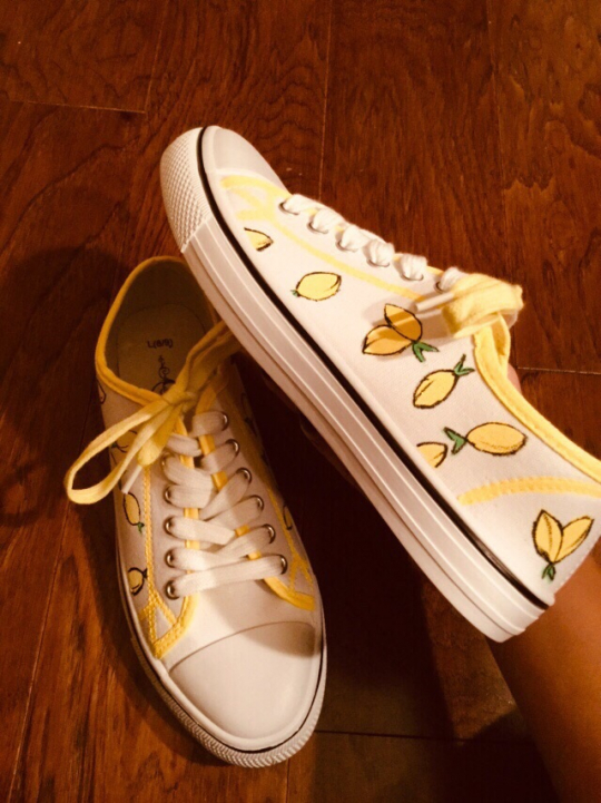 Custom lemon shoes