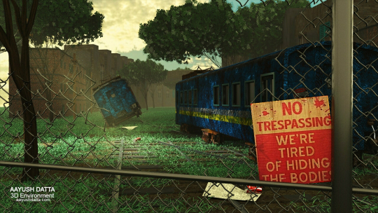 Abandoned Train (3D Environment)