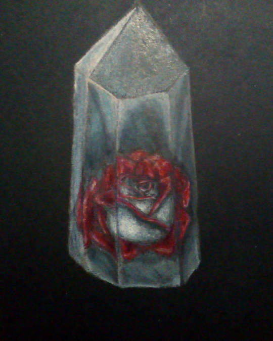 Osiria rose in crystal