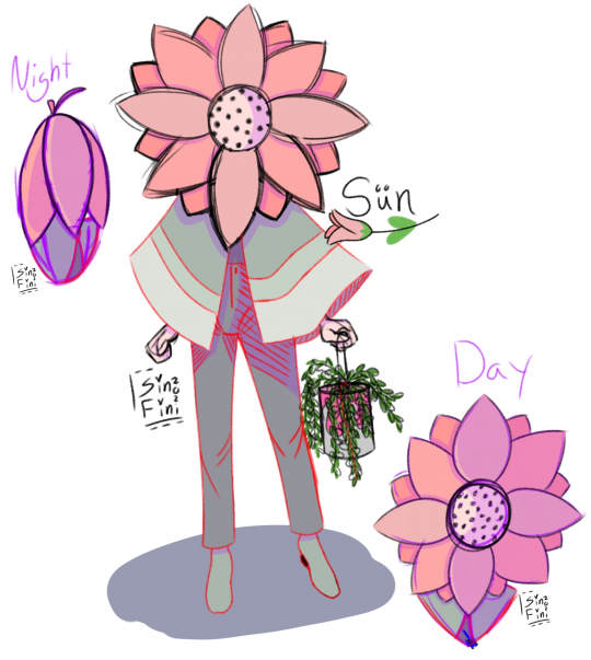 (Sun)flower oc sketch