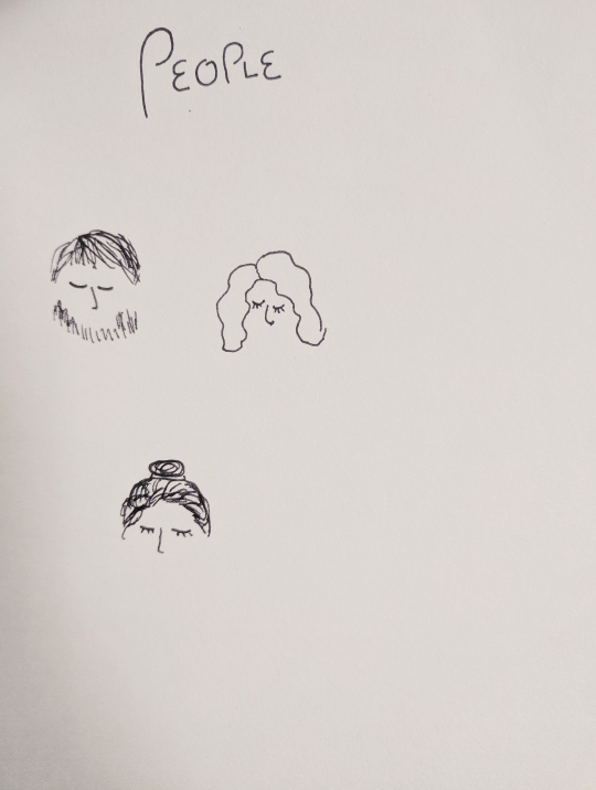 Tiny face doodles