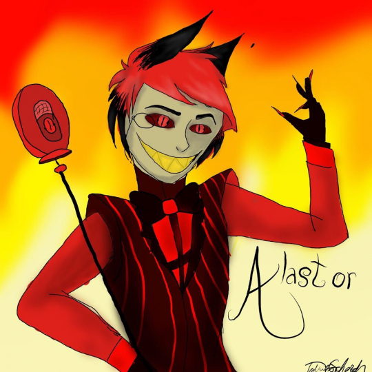 Hazbin Hotel Alastor in my style